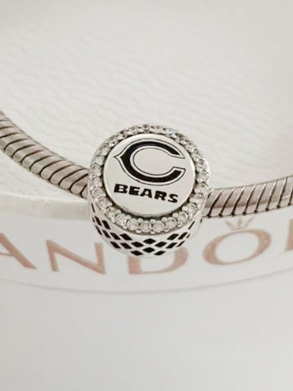 Pandora Football Chicago Bears Sports Exclusive Ground Charm Pendant